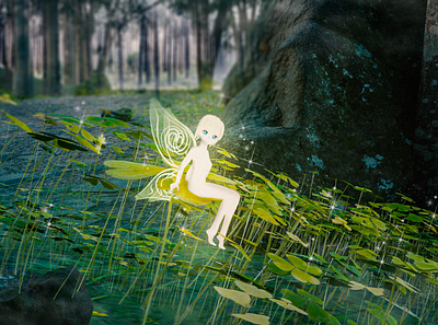 Fairy. 3d art aesthetic blender blender3d design fairy illustration photoshop