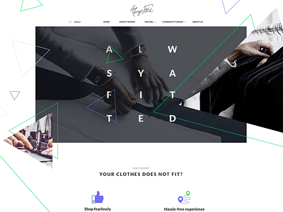 Landing page clean landing page tailor website