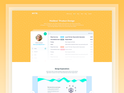 Case study and more stuff... case study clean colorful web design