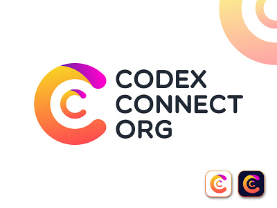 Modern Letter C Logo Design, Codex Connect Org Logo modern c trendy