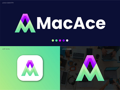 Modern Logo Design, Letter Logo, Initial Letter MA, Branding. brand company creative design graphicdesigner logo design logos