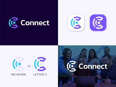 Connect Logo Design | Social Network Brand