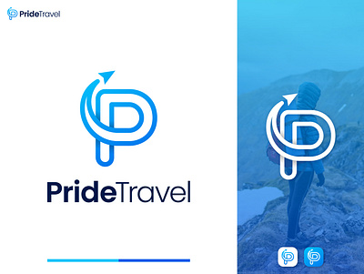 Pride Travel | Travel Agency Logo agency logo brand identity branding business logo corporate identity creative logo graphic design identity logo design logo designer logodesign logos modern logo tour logo travel agency travel agency logo travel app travel app icon travel logo traveling logo