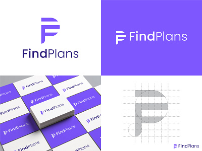 Find Plans Logo (Letter F + P)