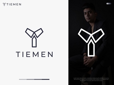 Tiemen Logo | Clothing Brand Logo brand brand identity branding clothing clothing brand clothing brand logo clothing line clothing logo fashion brand logo initial letters letter t logo logo logo design logo designer logos minimal logo minimalist logo modern logo t logo tie logo