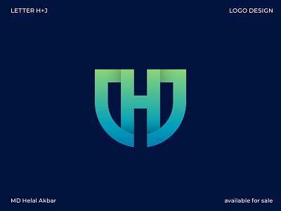 Letter HJ Logo Mark