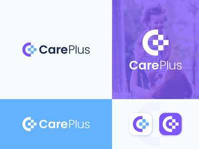 Care Plus Logo, Healthcare Logo Design
