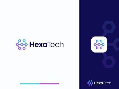 Technology logo, h logo, logo design, branding