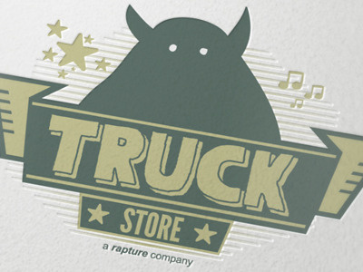 Truck Store Logo festival logo music store