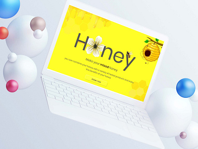 Honey shop🐝🍯 3d branding graphic design logo