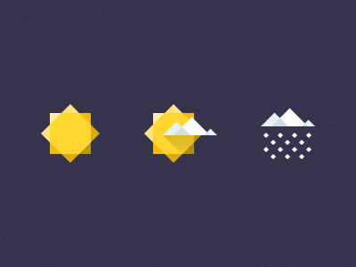 Geometric Weather Icons