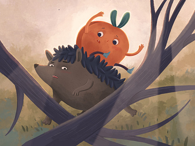 A fragment of illustration for children book