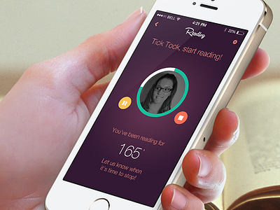Readlog: Timer app ios iphone mobile timer ui user interface