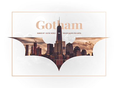 Gotham, No. 1 City in the World batman gotham serif type typography webdesign