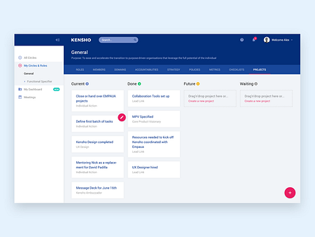 Dashboard Projects by Alex Cristache on Dribbble