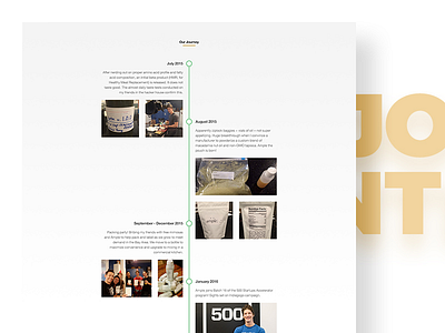 Ample Timeline design journey time timeline typography ui user interface web website