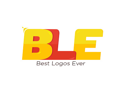 Best Logos Ever bubble colorful. yellow glow letter logo red shining