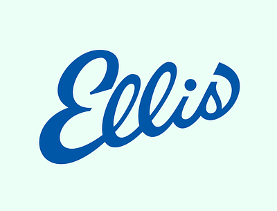 Ellis wordmark branding logo logodesign oldschool script script wordmark type typedesign typography vintage