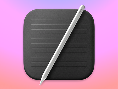 Writing App Icon 3d 3d app icon 3d design 3d icon app icon app icon design app icons apple pencil big sur icon icon design mac mac app mac app icon macos ui