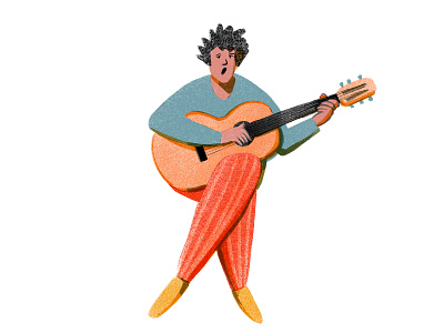 Singing Boy artwork character digital illustration editorial editorial illustration illustration