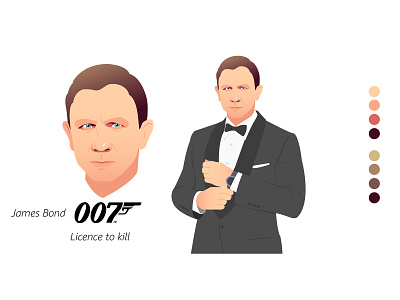 James Bond | character design characterdesign illustration james bond