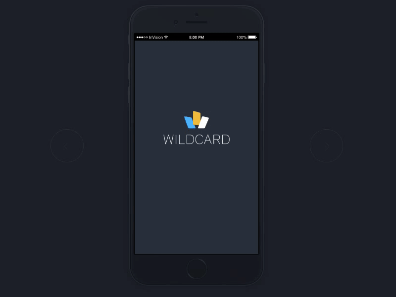 Wildcard App Prototype app prototype app ui design app interaction design invision iphone app