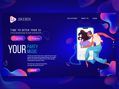 JUKEBOX Landing Page 1