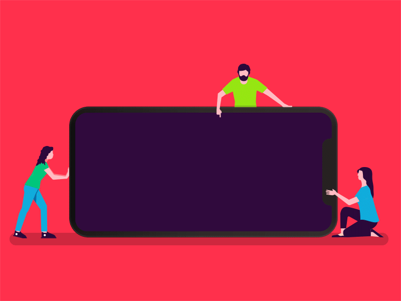 5K gif animation illustration