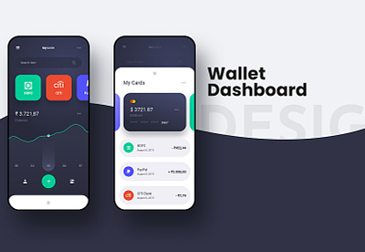 Wallet app design app design flat design illustration mobile app
