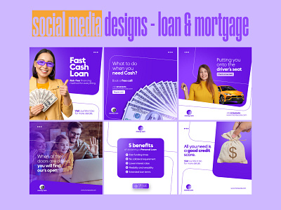 Loan and mortgage social media post design