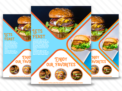 Burger Restaurant Flyer branding design flyer food photoshop restaurant