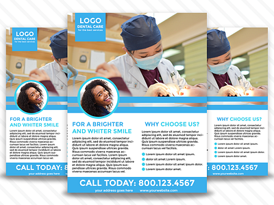 Dentist Flyer branding dentist design doctor flyer photoshop