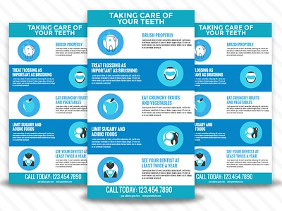 Dentist Infographic banner branding dentist design doctor flyer illustration infograph infographic photoshop