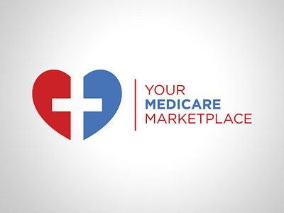 Your Medicare Marketplace Logo branding business design graphic design logo logo design medical medical design typography vector