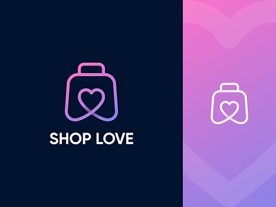 Shopping love logo