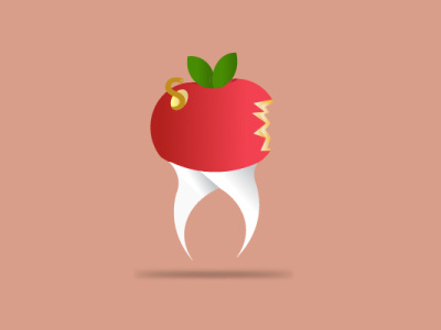 Teeth apple logo