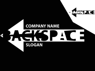 BACKSPACE LOGO design logo logo design simple logo typography