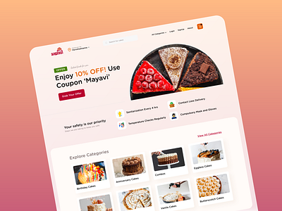 Mayavi - Online Cake Shop Website UI