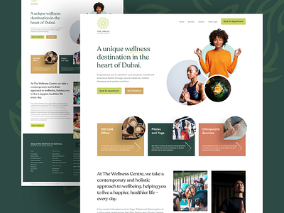 The Thrive Wellness Centre - Website UI