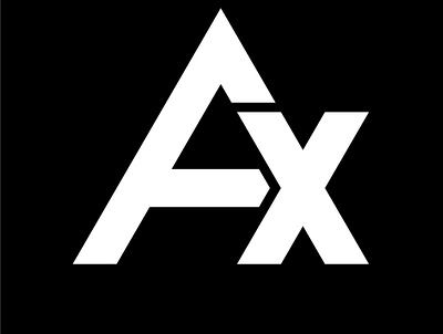 Initial AX or FX alphabet art brand concept design flat ideas illustration logo symbol