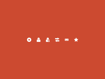 Icons icons minimal orange plain ui users white