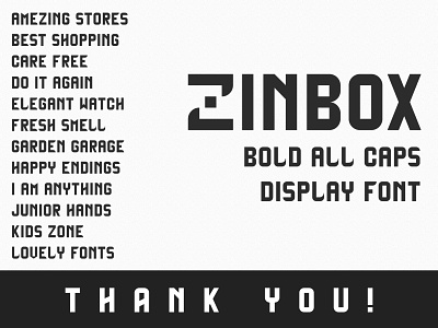 Zinbox - Free Display Font all caps bold font display font font fonts fonts design free free font free fonts free for personal use hand drawn font hand made font sans serif font type design typeface
