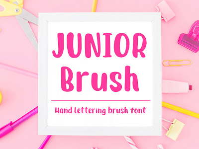 Junior Brush - Handwritten Brush Font