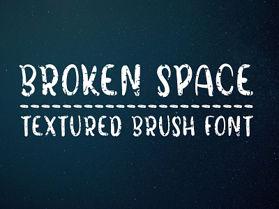 Broken Space - Handmade all caps brush font all caps bold font brush font decorative display font font fonts fonts design handmade font handwritten font sans serif font textured font type design typeface