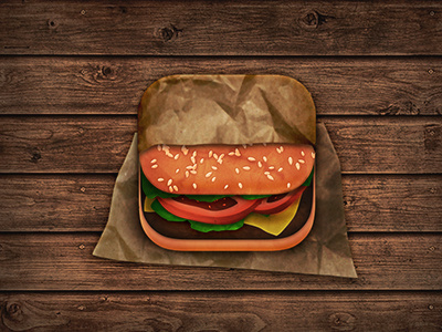 Burger icon burger food icon ios