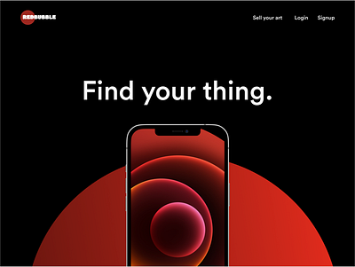 Redbubble | Landing Page Redesign app design branding bubble dailyui figma iphone design landing page landing page design le wagon logo product design red redbubble ui ui design ux design ux ui