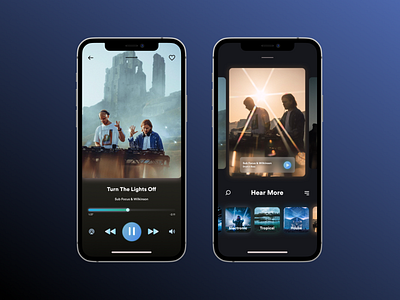 Music Player | Daily UI app app design audio black blue branding daily ui daily ui 009 design figma iphone le wagon music music player product design sub focus ui ux web design