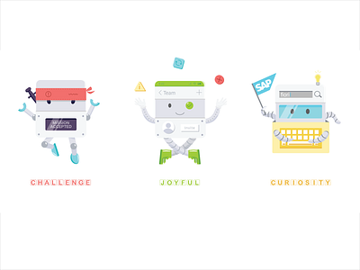 Component Monsters branding design system illustration