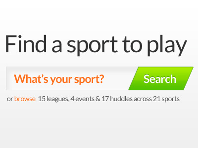 Sports Search button edgy field green rectangle search seo sports textfield website