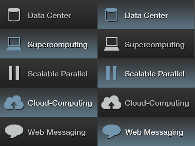 Data Center Icons banner center data hosting icons navigation bar